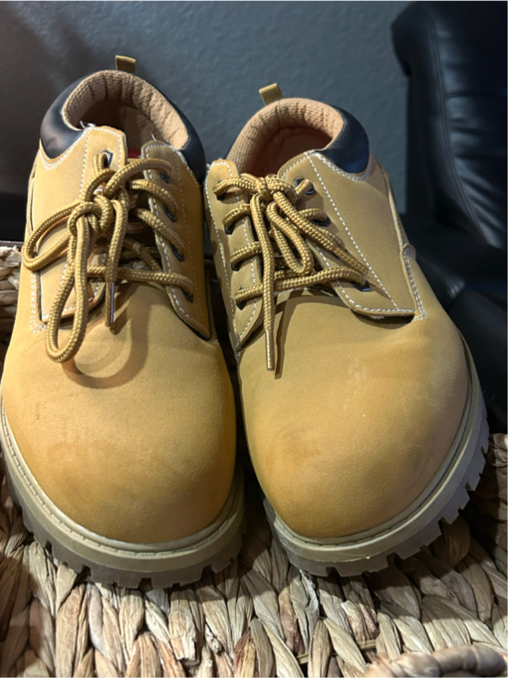 Men's Wrangler Tan and Black Work Boots